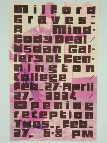 Milford Graves Usdan Exhibition Poster
