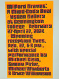 Milford Graves Usdan Exhibition Poster