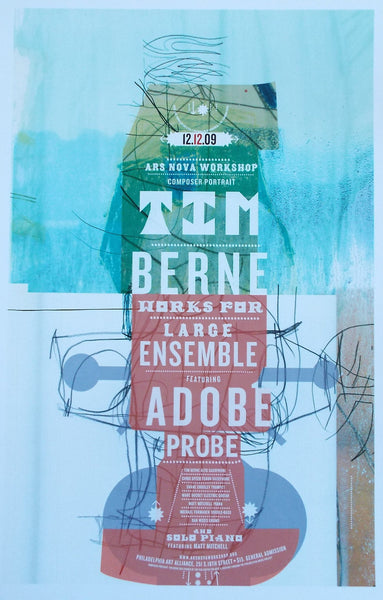 Tim Berne Works for Large Ensemble / Adobe Probe Poster
